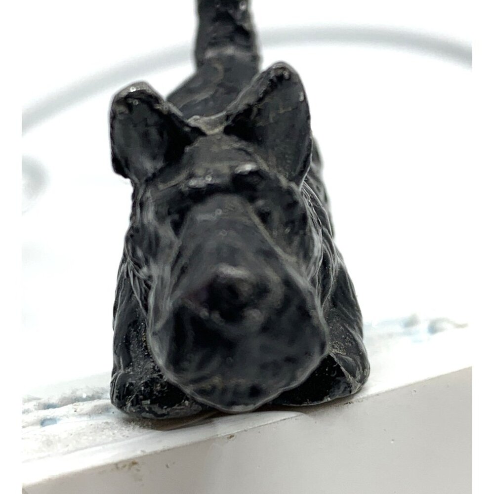 Vintage Cast Metal Scottie Terrier Dog Figurines 2pc Brown Black 2” 1” Tall - Picture 13 of 14